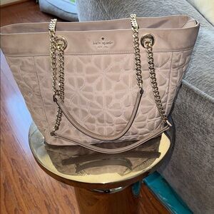 KATE SPADE PURSE with Chains durable material light pink color used needs clean
